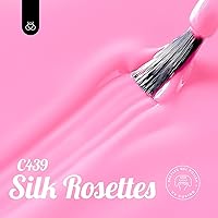 Vista 3 de Beetles Pink Gel Polish - Silk Rosettes 15ML/0.51Fl Oz, Light Pink Gel Nail Polish, Soak Off UV LED Lamp Nail Art, Long-Lasting Manicure Salon DIY