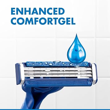 Gillette Sensor3 Comfort, Disposable Razors For Men, 6-Pack Razors