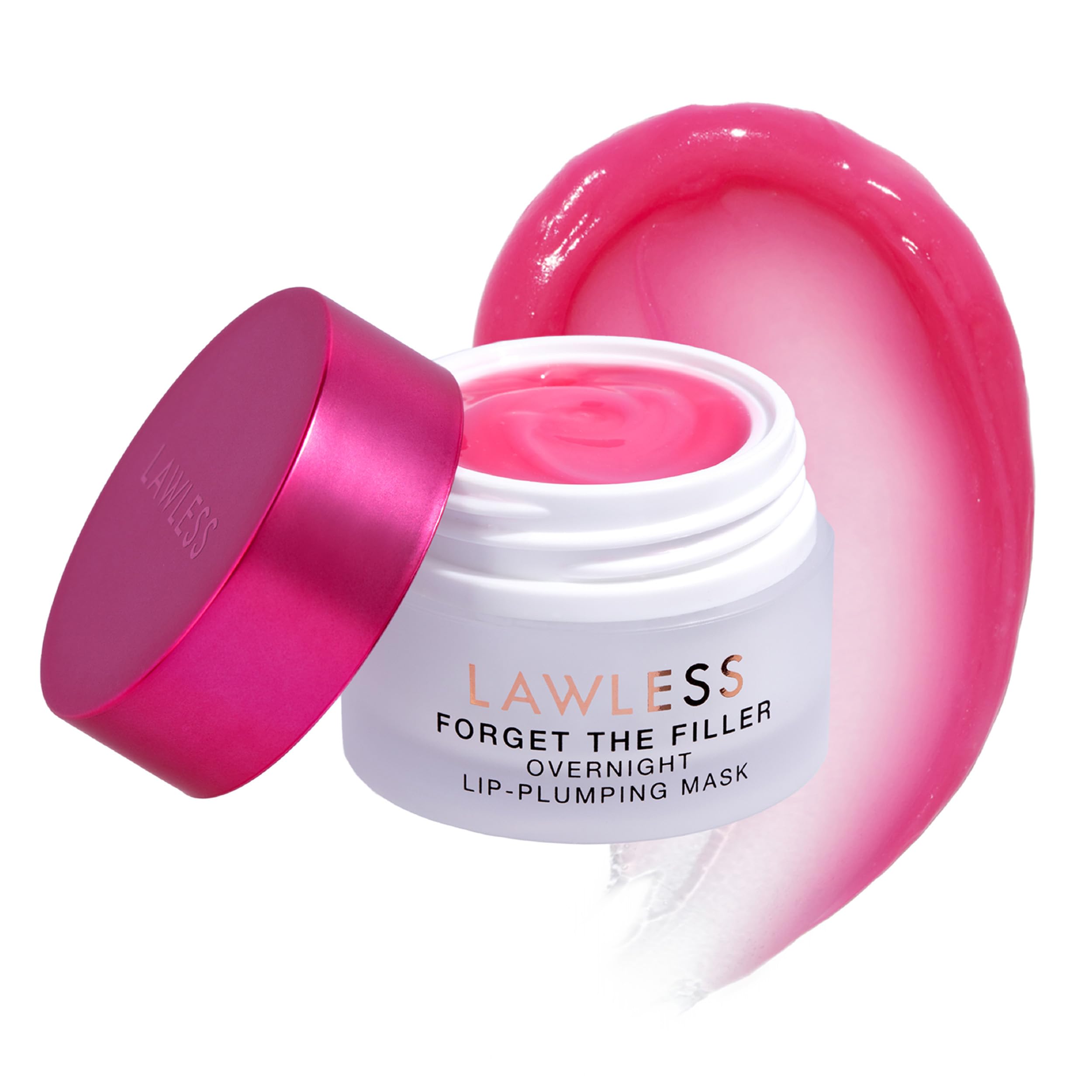 Lawless Women's Forget The Filler Overnight Lip Plumping, Juicy Watermelon, Pink, 7.9 g (1er Pack)