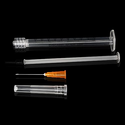 Miniatura 7 de Jeringa Luer Lock de 1 ccml con herramientas dispensadoras de agujas de 0.88 oz, herramientas de laboratorio, cada una envuelta individualmente,