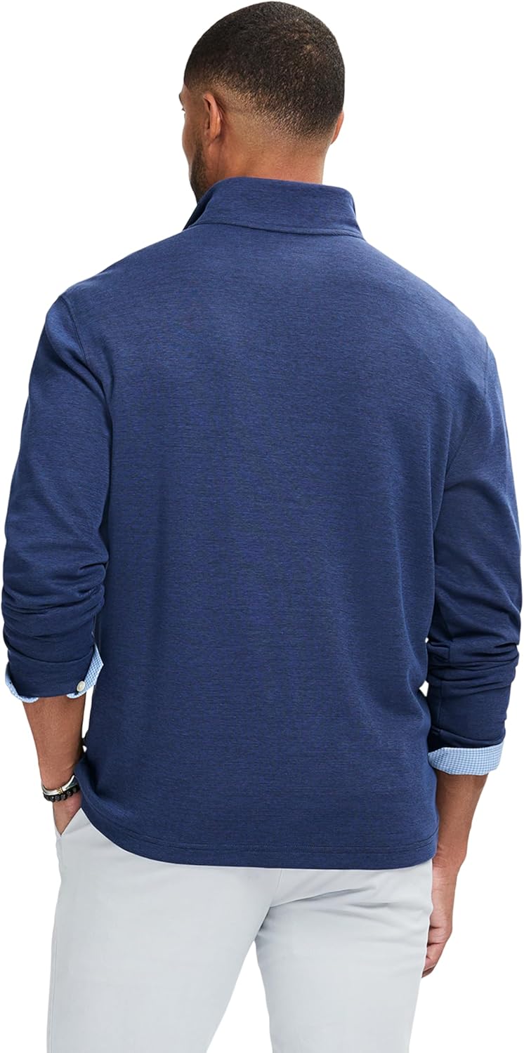 IZOD Mens Performance Comfort Quarter Zip Long Sleeve Shirt