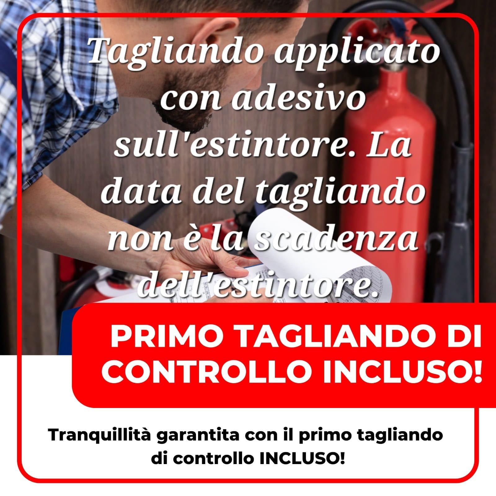 Estintore A Polvere 6 Kg Con Staffa A Muro Certificazione Anno Corrente - Foto 5