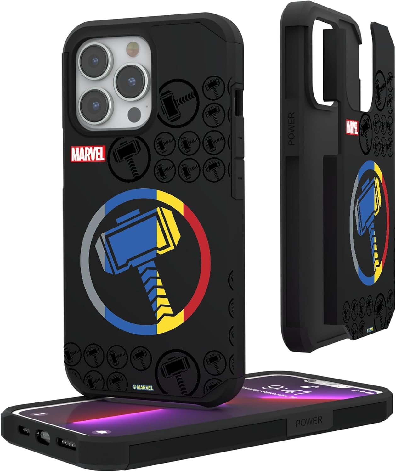 Keyscaper Marvel Avengers Hulk Sigil Rugged Cell Phone Case for iPhone 16