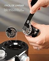 Vista 5 de SHARDOR Molinillo de café eléctrico 2.0, molinillo de rebabas ajustable con 16 ajustes precisos de molienda para 2-14 tazas, color negro