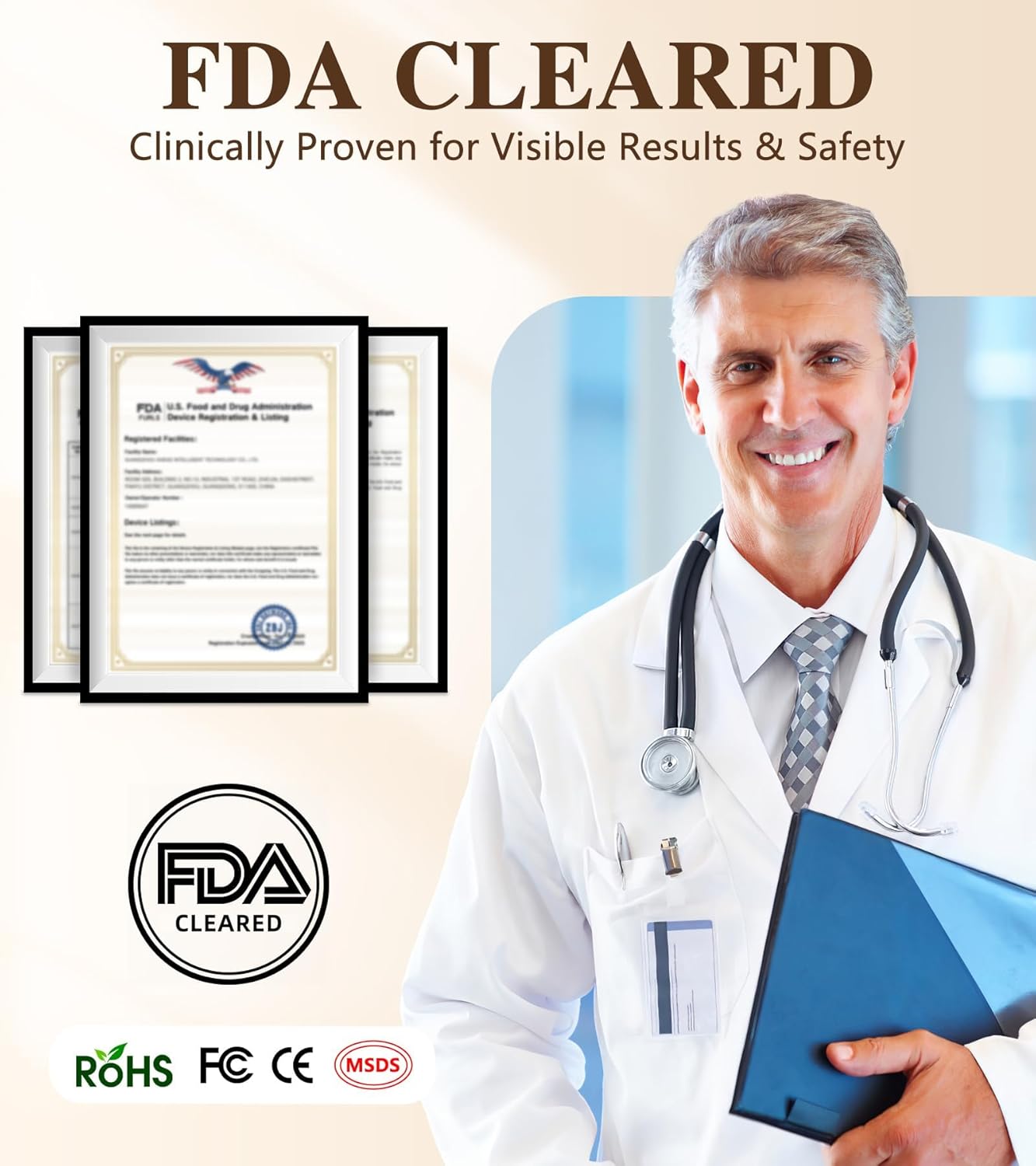 Red Light Therapy Mask for Face, Neck & Body – 720 LED Infrared & Blue Light, Anti-Wrinkle, Acne & Muscle Relief, Large 30.8" x 11.8" Panel, PDT Facial Skincare at Home, Valentine's Day Gift for Women - Image 6