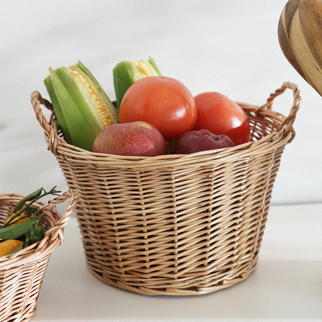 Amazon.co.jp: NJNEW みかんかご 果物入れ みかん入れ フルーツ入れ 23