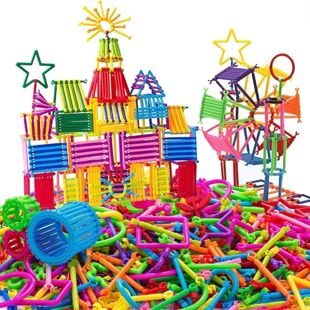 Kids Creative Building Blocks Set | Educational Construction & STEM Learning Toy (200 Pcs Smart Stick Building Blocks)