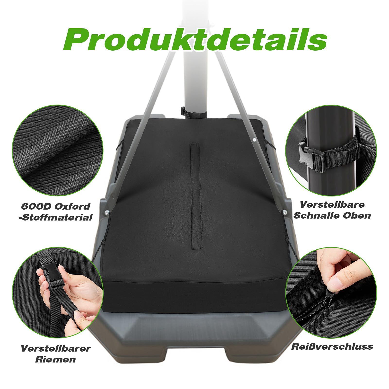 Basketballkorb Sandsack Abdeckung, 600D Wasserdicht Sandsäcke Organisator