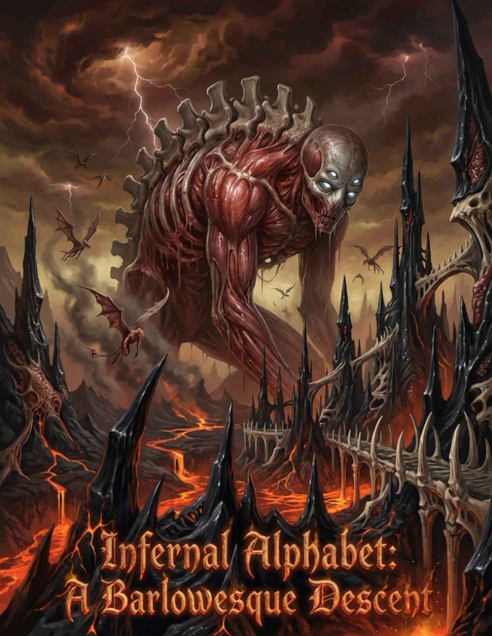Infernal Alphabet: A Barlowesque Descent: A Dark Fantasy ABC Art Book of Biomechanical Hellscapes and Demonic Visions for Adult Collectors
