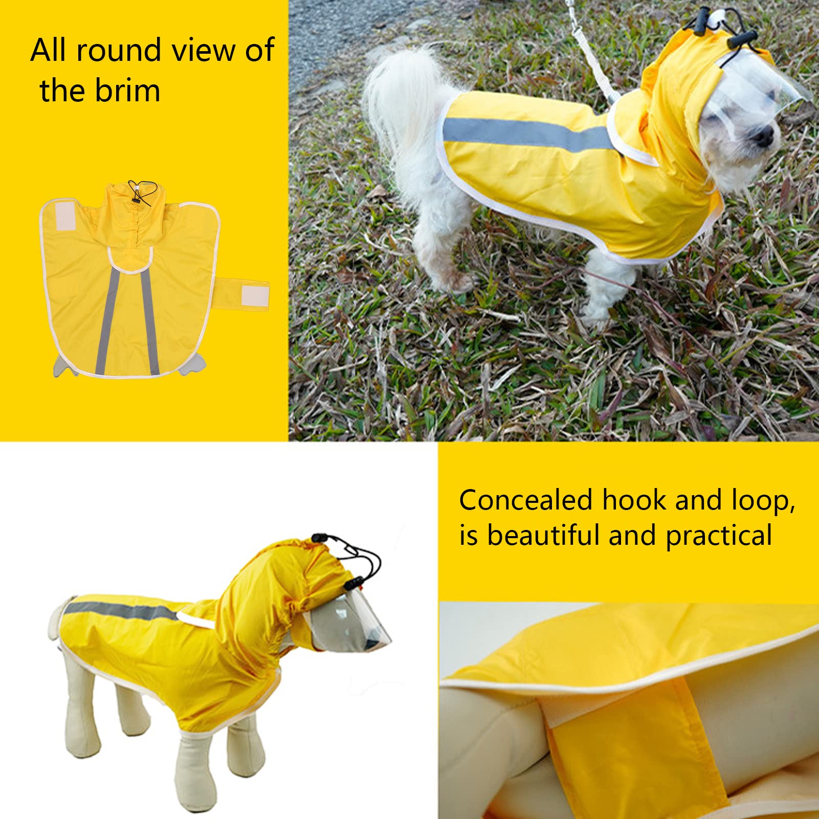 Video's over Wat is Fabrieks aangepaste logo verstelbare reflecterende waterdichte hondenregenjas voor grote honden met rand