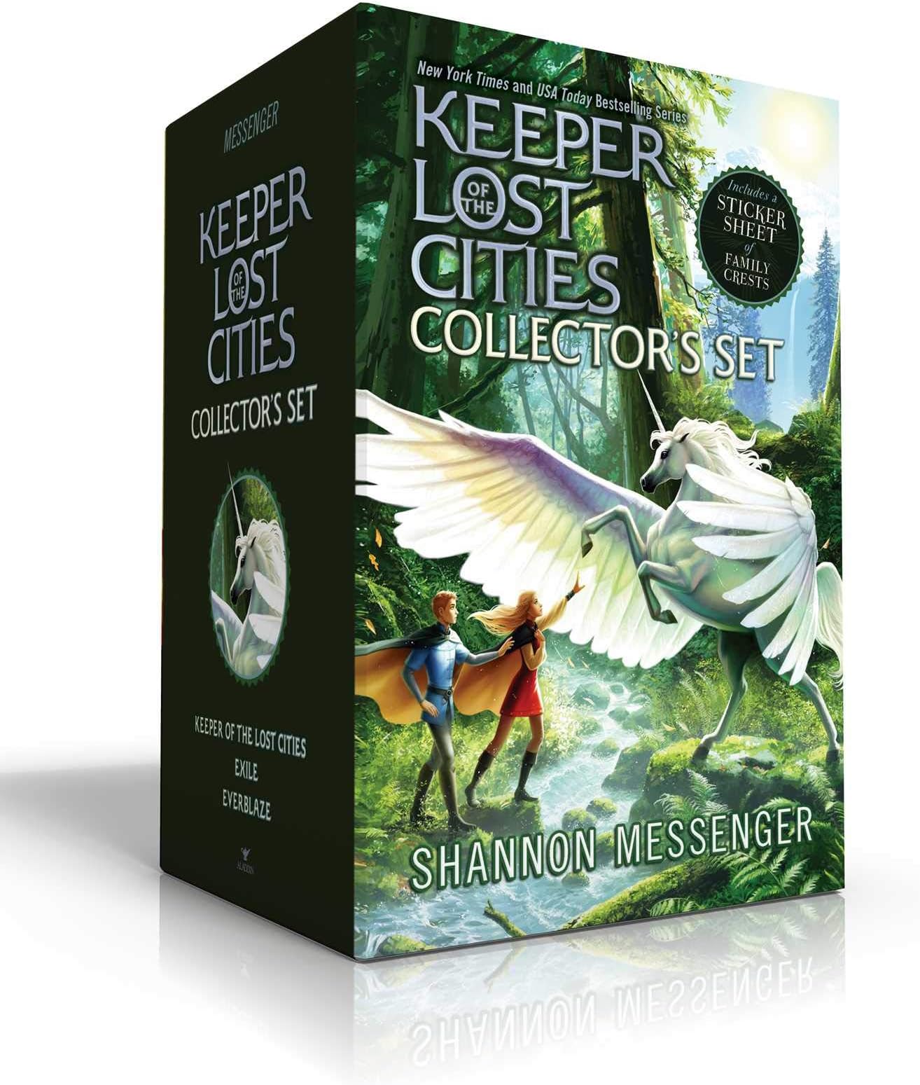 Keeper of the Lost Cities Collector's Set (Includes a sticker sheet of family crests) (Boxed Set): Keeper of the Lost Cities; Exile; Everblaze Paperback