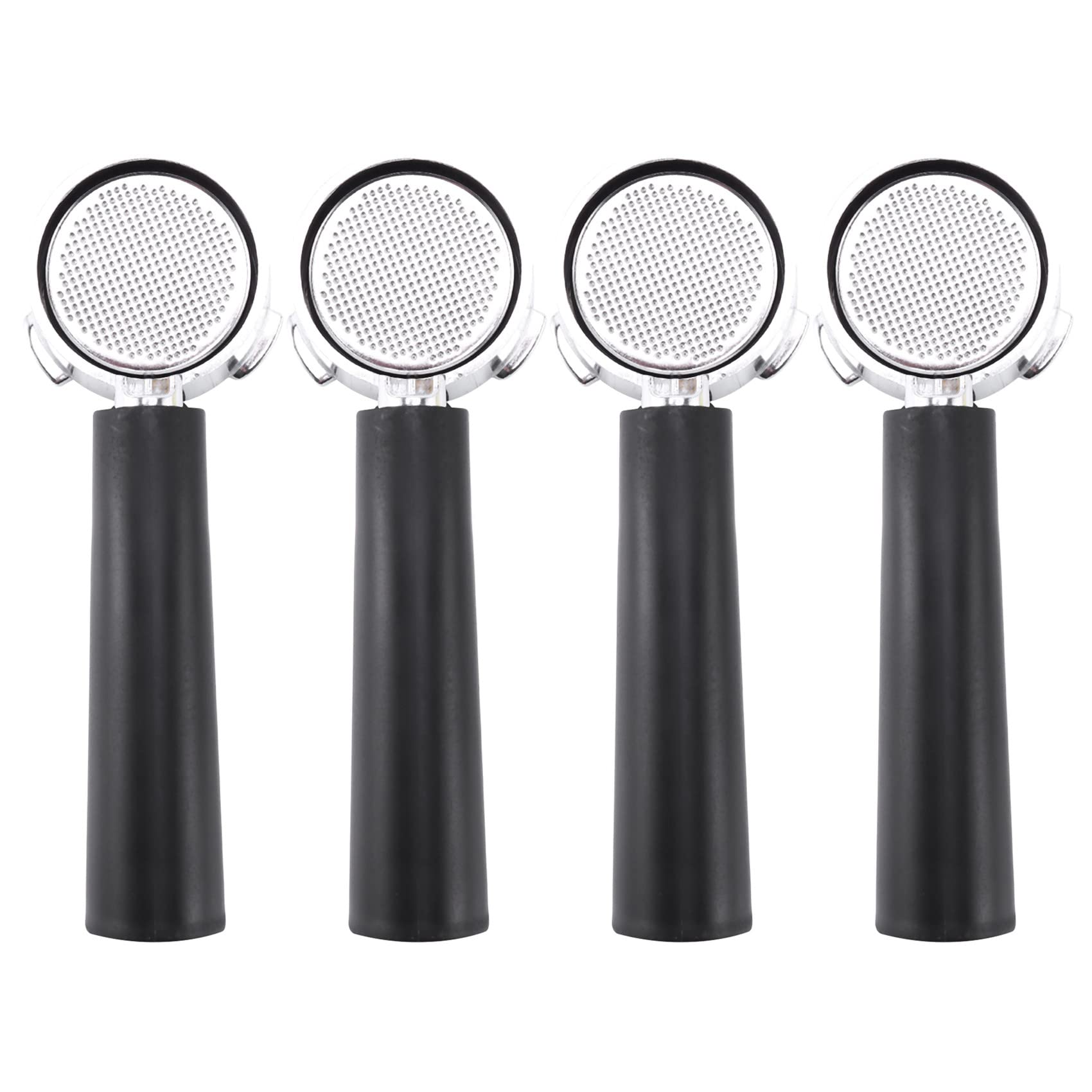 Hndhbfgrt 4X 51mm Stainless Steel Bottomless Coffee Portafilter for Professional Coffee Maker Accessory