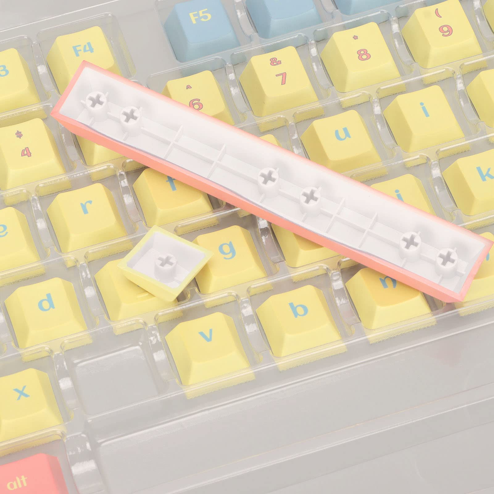 Aramox PBT Tastiera Copritasti 124 Tasti, Sublimazione a Coloranti