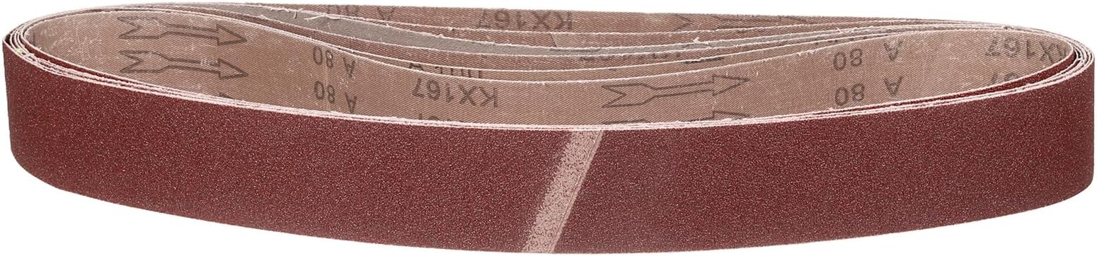 2 x 42 Inch Sanding Belt, 6 Pcs 80 Grit Knife Sharpener Belts Work Sharpening for Belt Sander Knife Carving Tool Metal Working