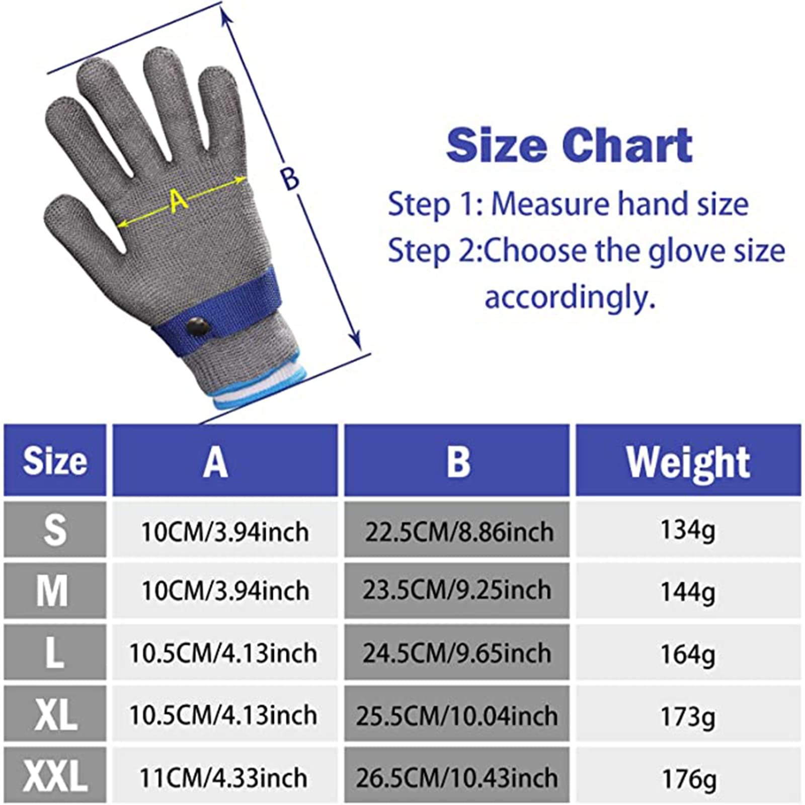 Amazon.co.jp: 防刃軍手 チェーングローブ ステンレス鋼線カット