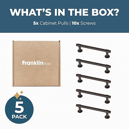 Vista 115 de Franklin Brass – P29520Z-CZ-B barra recta de 3 pulgadas para gabinete Plateado (Heirloom Silver)