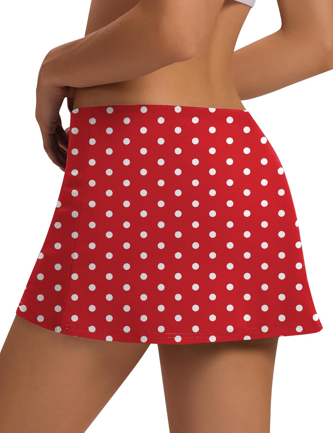 LOMON Women's Low Waist Casual Micro Mini Skirt with Built-in Shorts with Pockets Stretchy Skorts Summer Outfits 2026 - Image 6