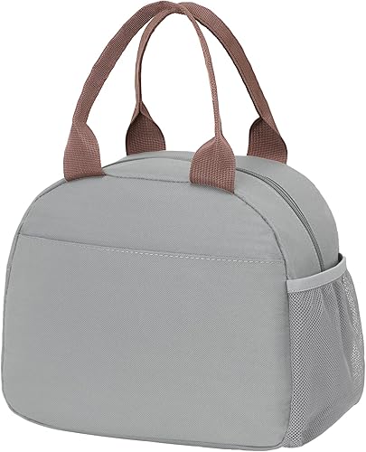 Miniatura 9 de Bagseri Lonchera con aislamiento para niños, bolsa térmica portátil reutilizable para niños pequeños, para la escuela, forro resistente al agua