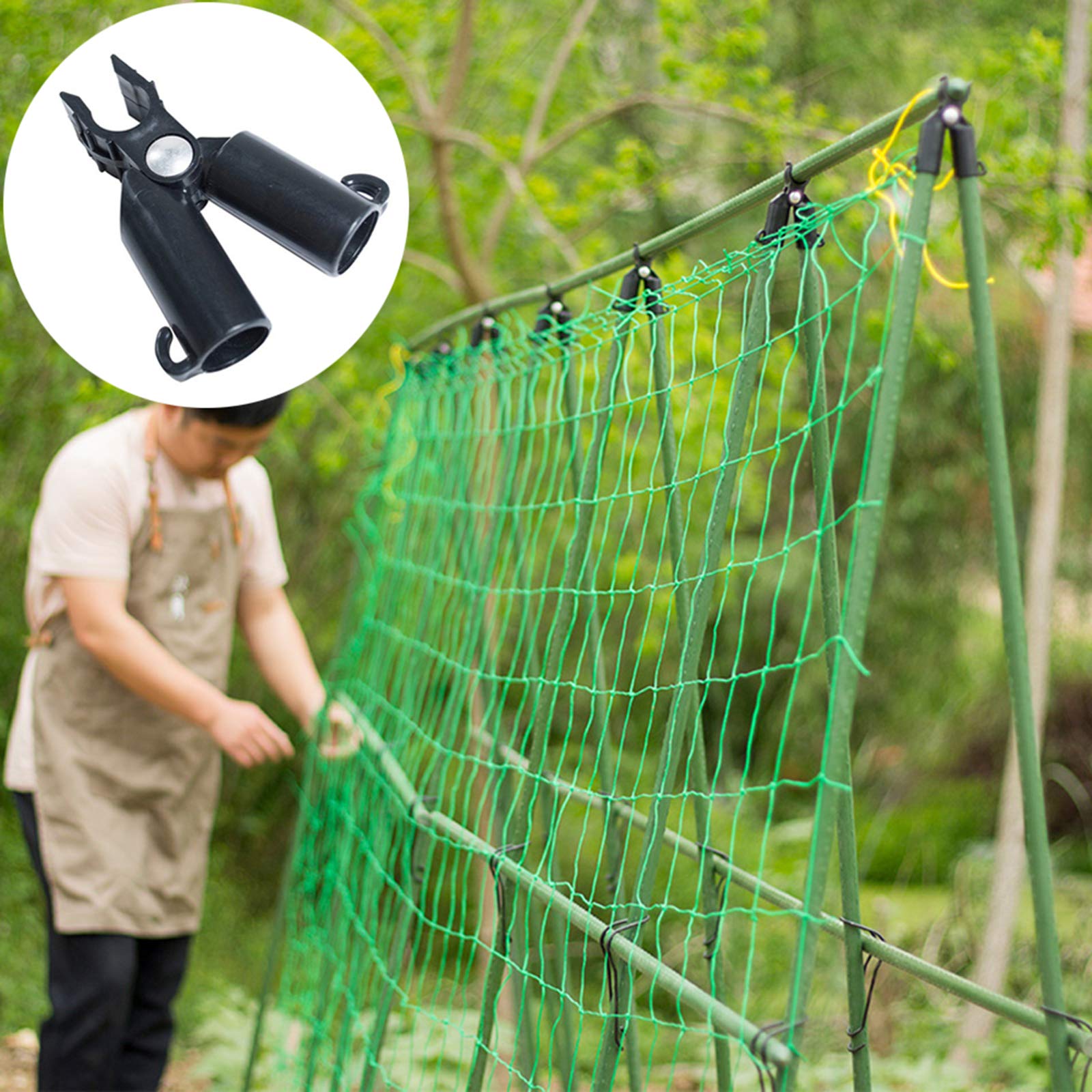 ASSR 35 Clip Connettori Per Piante Rampicanti - Regolabili 0-70° - Diametro 16 Mm - In Plastica PP - 2