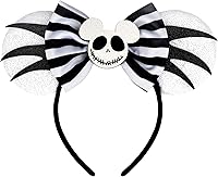 Vista 27 de FANYITY Orejas de disfraz de ratón, diademas de orejas de ratón para niñas y mujeres, talla libre