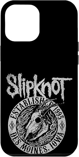 Funda negra oficial de Slipknot Goat Flames para iPhone 14 Pro Max