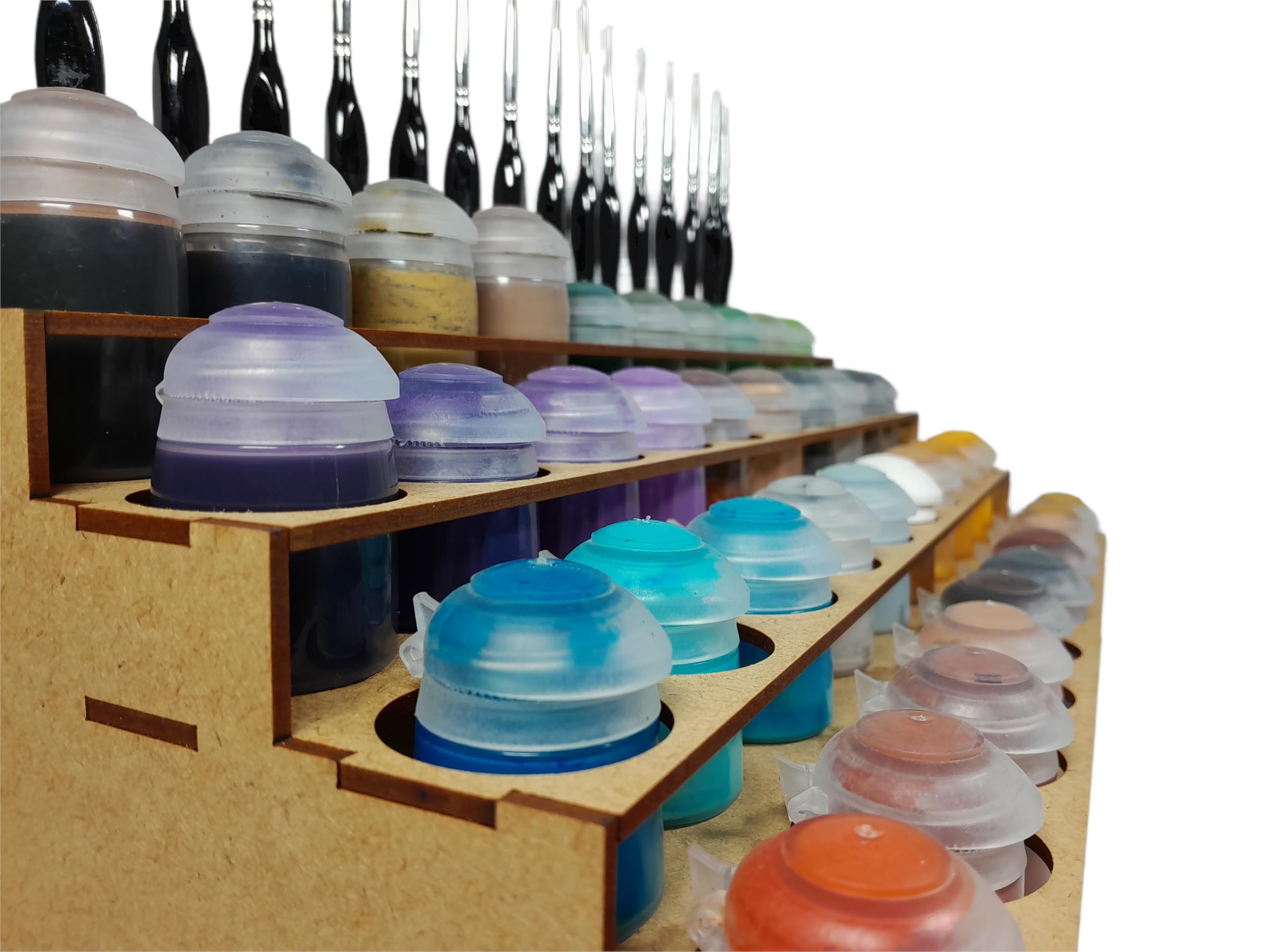 Rangement Peintures Citadel 40 Pots 16 Pinceaux. Support Peinture Warhammer 40k Rangement Maquette Tamiya