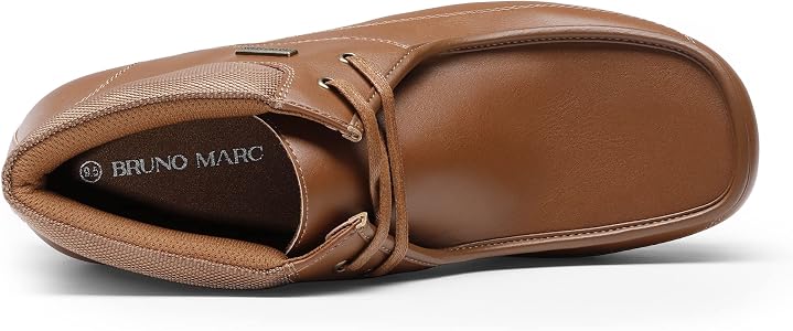 Amazon.com: Bruno Marc Men's Brown Classic Chukka Boots Dress