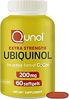 Vista 1 de Qunol Ubiquinol CoQ10 cápsulas blandas de 200 mg, potente antioxidante para la salud cardíaca y vascular, esencial para la producción de energía