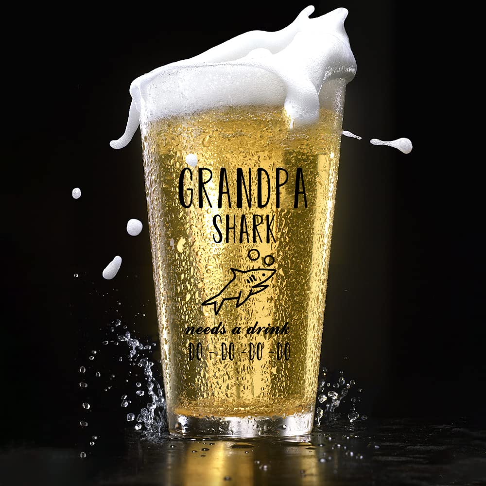 希少！　サメパイントグラス Amazon.co.jp: AGMdesign, Grandpa Shark needs Adrink Do Do Do