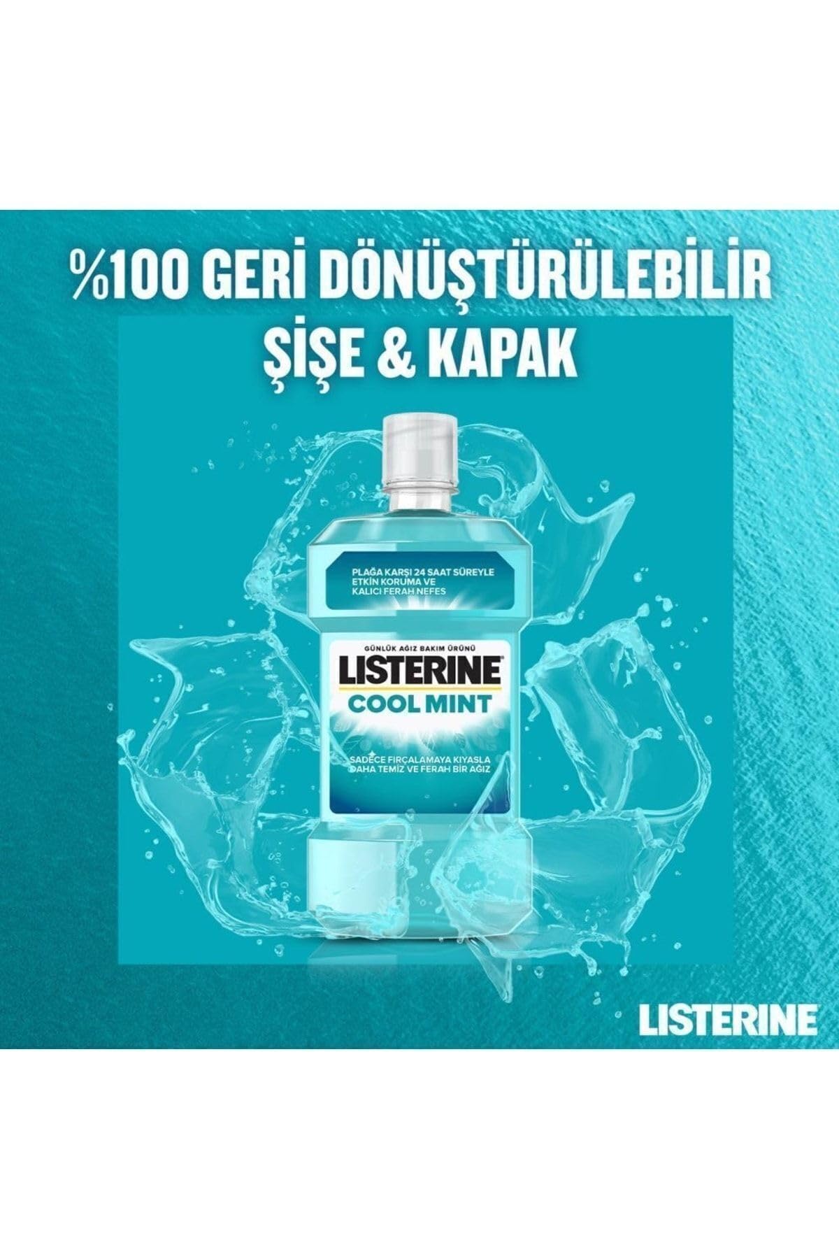 Listerine Cool Mint Ağız Bakım Suyu 500 Ml + 250 Ml
