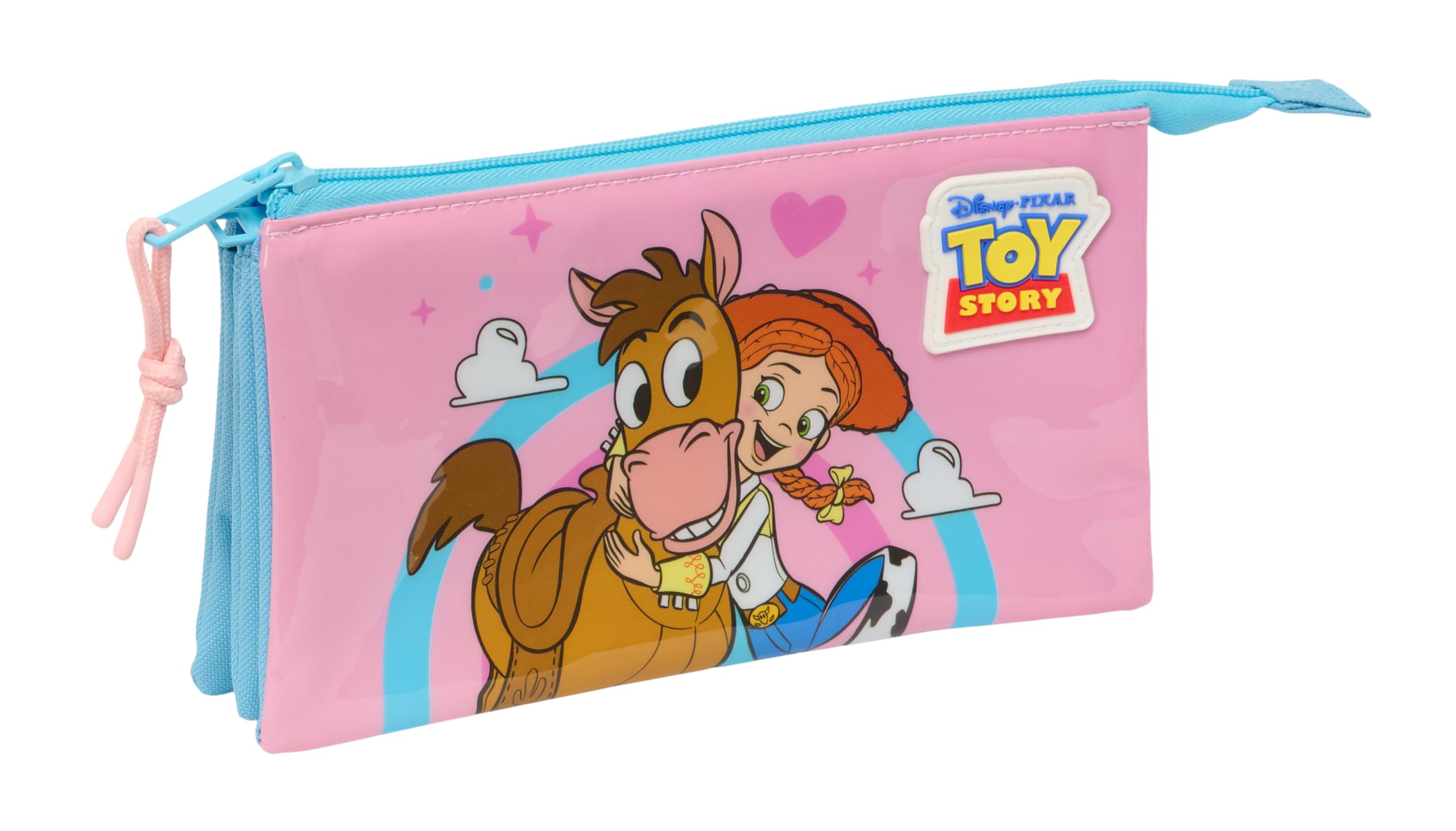 Jessie – Triple Pencil Case, Children's Pencil Case, Ideal for School Children, Comfortable and Versatile, Quality and Resistance, 22 x 3 x 12 cm
