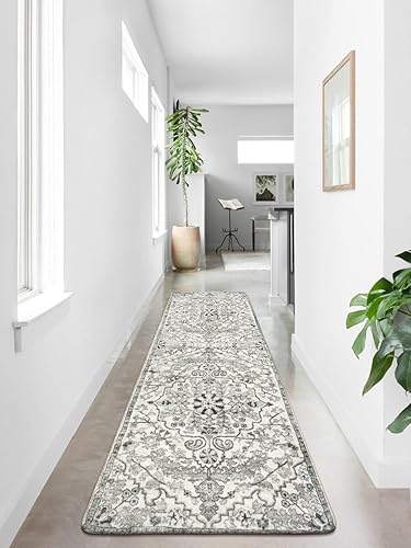 Miniatura 3 de Lahome - Tapete corredor bohemio de 2.8x8 pies para pasillos y cocina, lavable, con pelo corto y antideslizante, estampado impreso para baño,