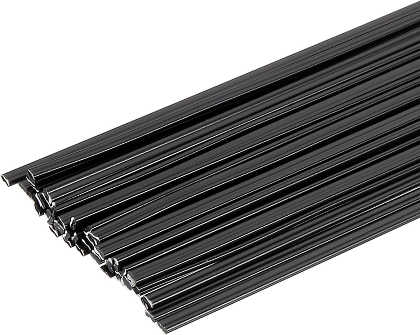 HARFINGTON 5set(10pcs) Plastic Welding Rods 40inch PP Welding Strips Welder Rods for Car Bumper Kayak Daily Repair Plastic Welder Car Bumpers, Black