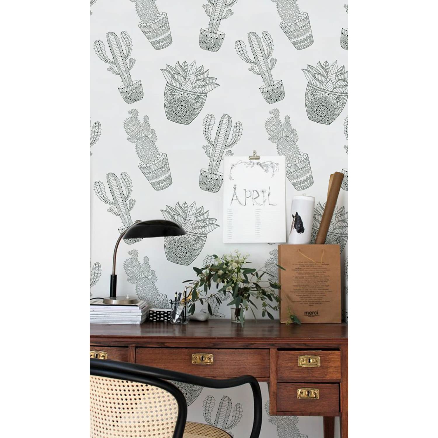 Papier Peint Grand Format Cactus Mexicain Décoration Murale Salon Chambre 208x146