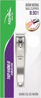 Straight Blade Nail Clipper - B-901 (Stainless Steel) | Large Jaw | Flat Jaw Design | NGHIA