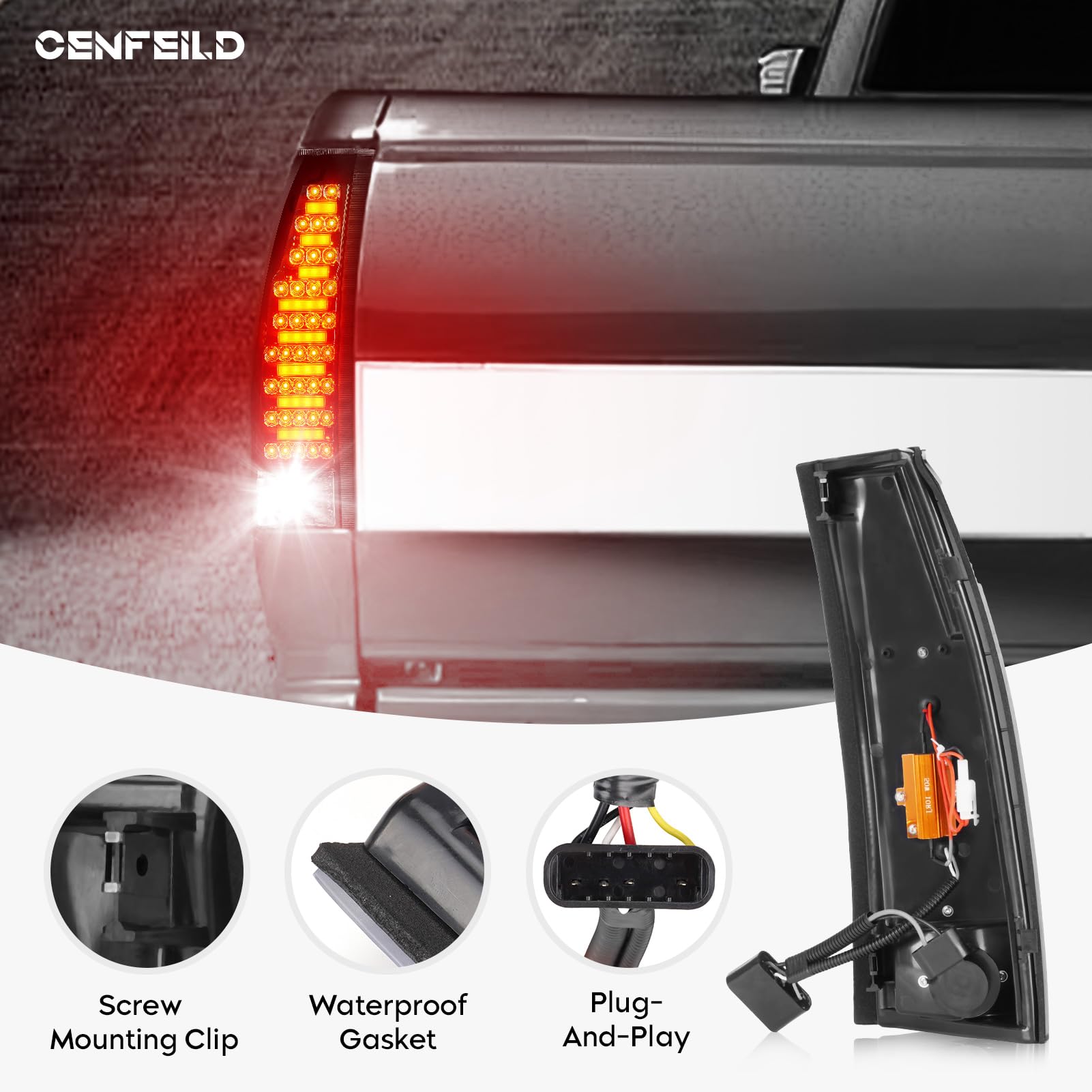 Amazon.com: LED Tail Lights Assembly Fit for Chevy & GMC C/K 1500