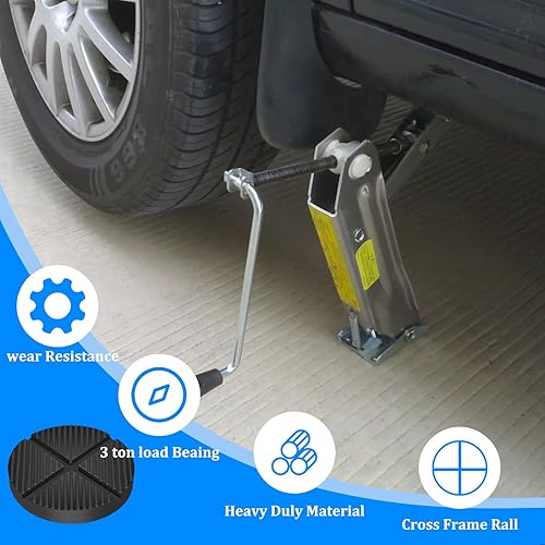 Miniatura 3 de Floor Jack Rubber Pad Jegruda - Adaptador universal de almohadilla de gato, protector de riel de marco lateral de soldadura por pellizco, paquete de