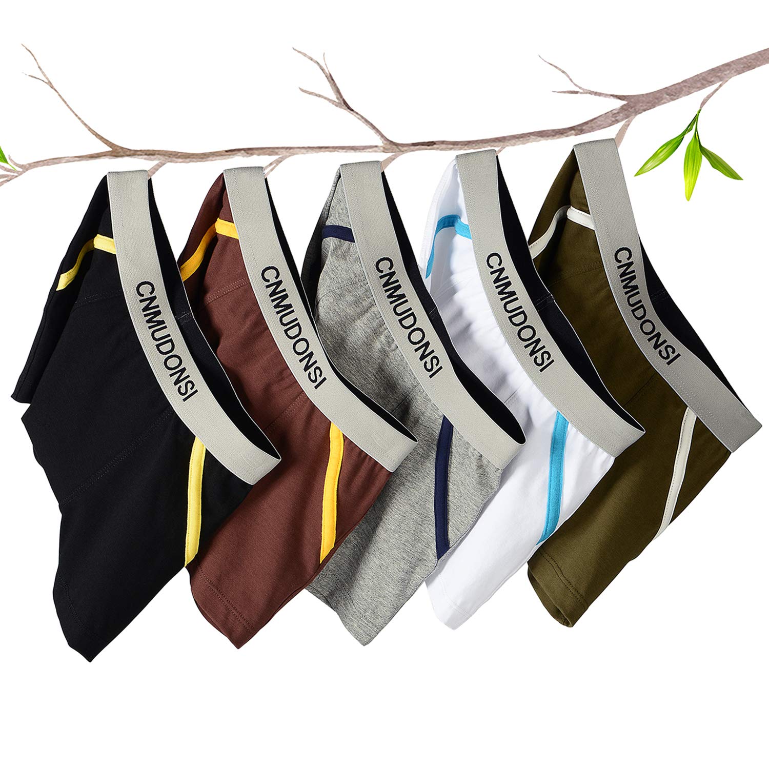 CNMUDONSIBoys Underwear Size 5-16 Teen Boxer Briefs 5 Pack