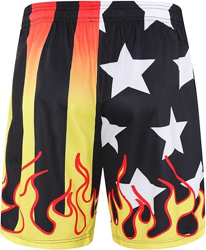 Miniatura 5 de Paquete de 23 pantalones cortos deportivos para hombre, pantalones cortos de baloncesto con bolsillos