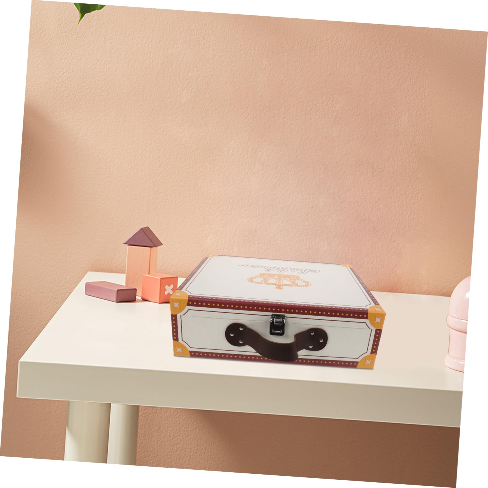 DOITOOL Leichte Papier Geschenkbox Handkoffer zum Verpacken von Geschenken für Party und Festival Praktisch und Kompakt