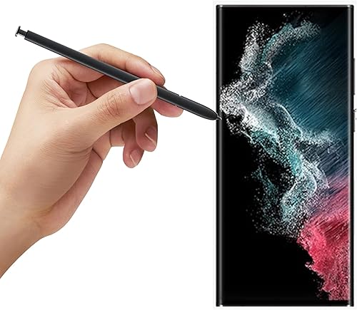 Miniatura 3 de Paquete de 2 bolígrafos Galaxy S22 Ultra de repuesto para Samsung Galaxy S22 Ultra 5G S Pen Stylus Pen (sin Bluetooth) (negro)
