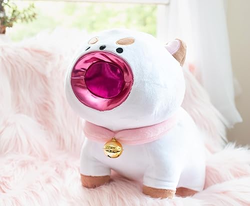 Miniatura 7 de Bee and Puppycat - Juguete de peluche con boca láser de 16 pulgadas, animal de peluche suave abrazable para acurrucarse, coleccionable con licencia
