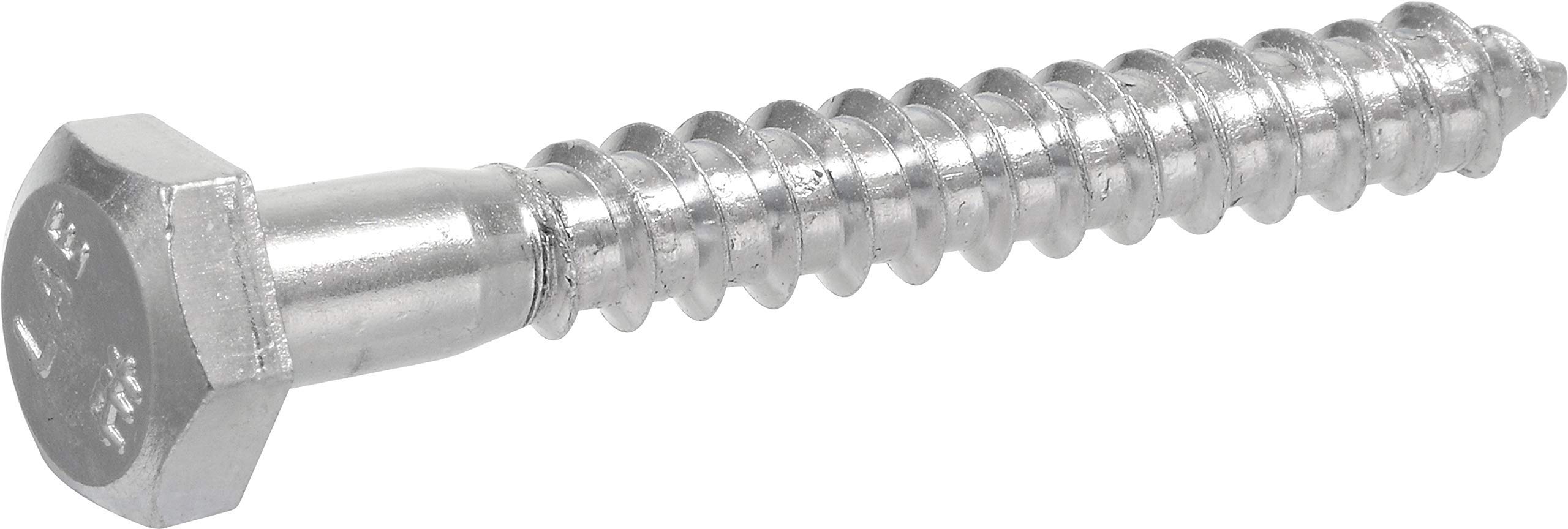 Hillman 1/4 in. x 1-1/2 in. L Hex Zinc-Plated Steel Lag Screw 100 pk