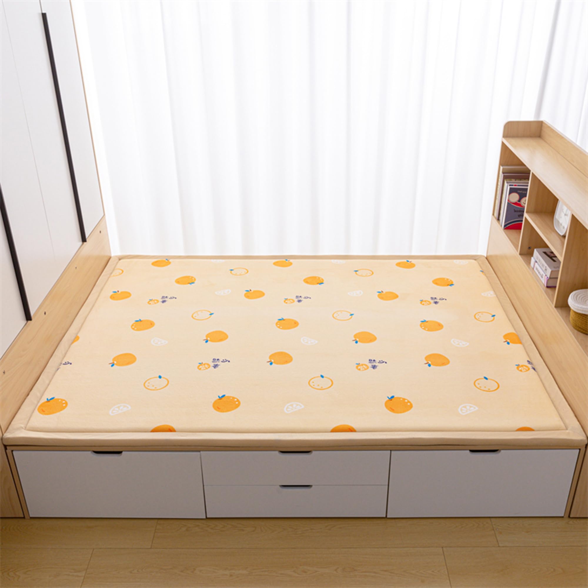 Tapis de sol doux et moelleux pour créer un coin de jeu dans la chambre d'enfant