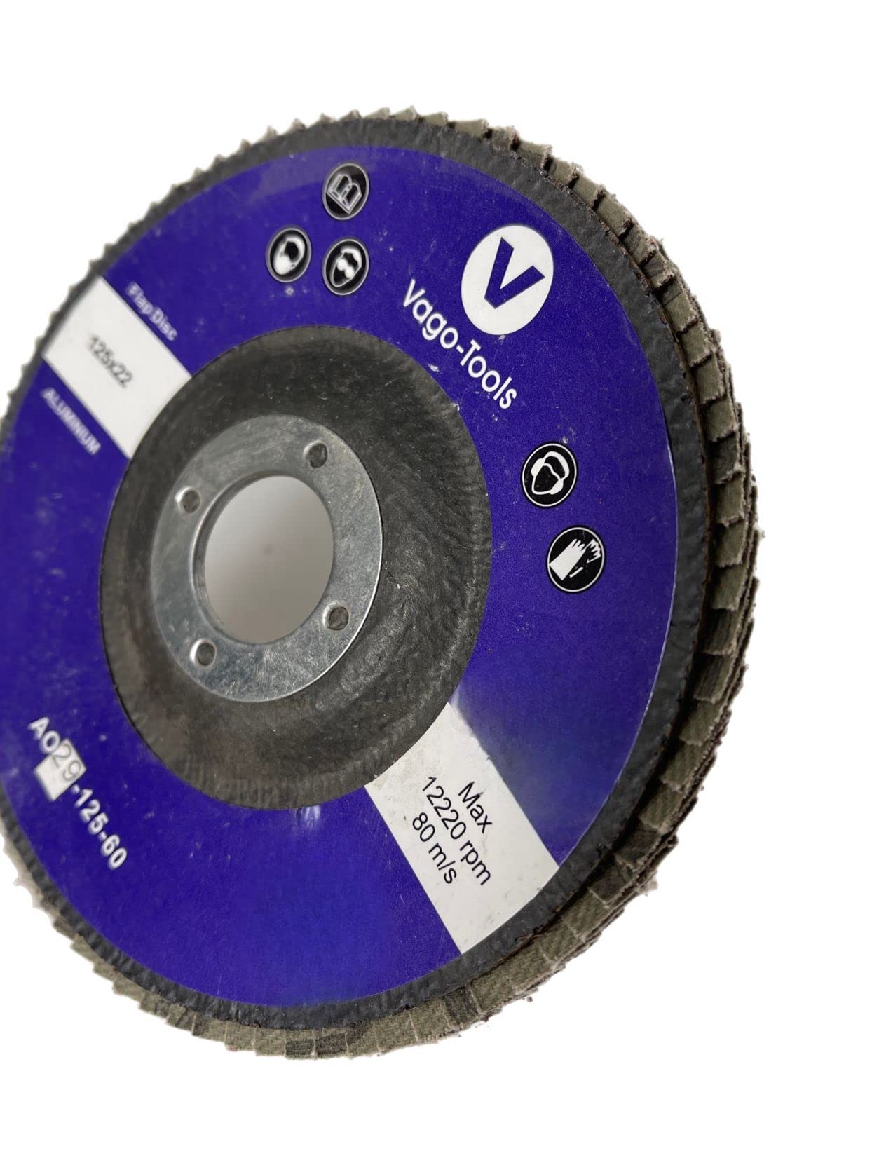 Dischi lamellari 125 conici P60, 50 dischi lamellari marrone
