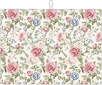 Vista 14 de Tapete de secado de platos de mármol blanco dorado para encimera de cocina, absorbente de 16 x 18 pulgadas, placa de microfibra de vidrio