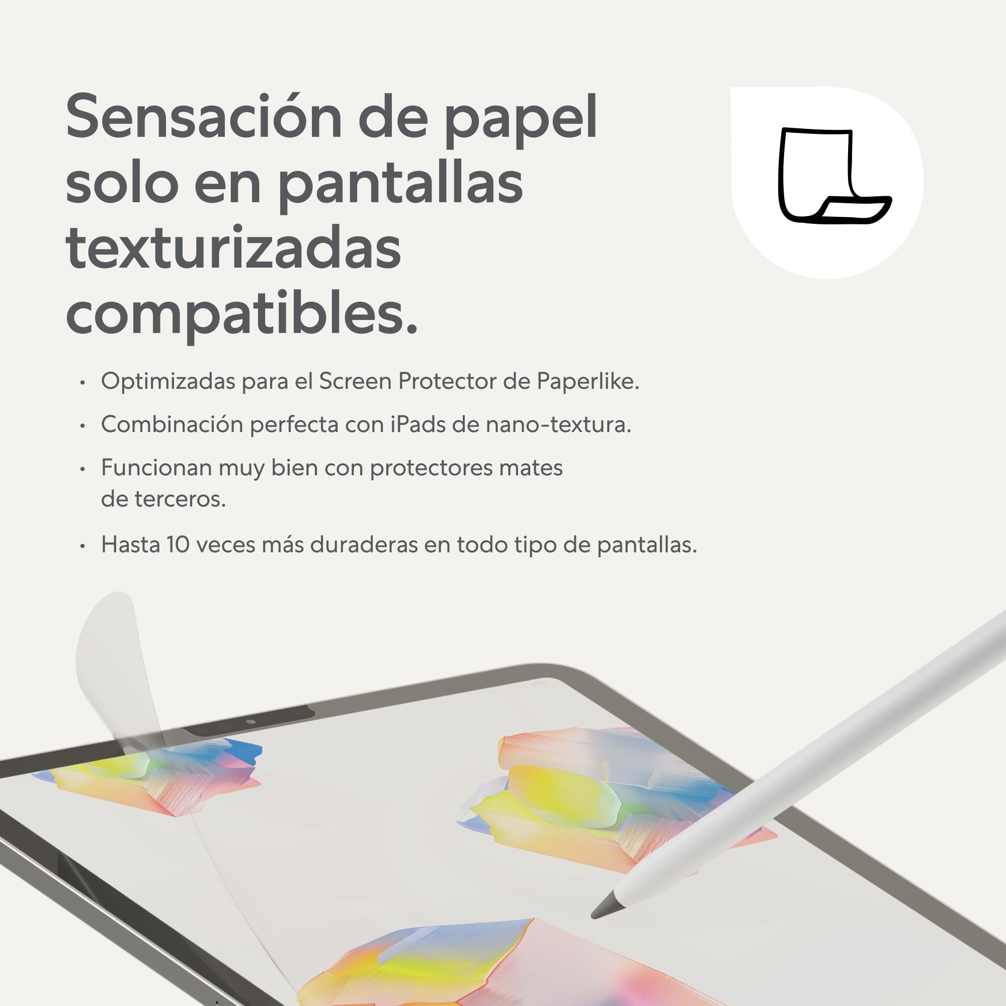 Paperlike® Pencil Tips (4X) para Apple Pencil 1.ª y 2.ª Gen, USB-C y Pro – 10x más duraderas, un Toque Extra de Control en Protectores con Efecto Papel