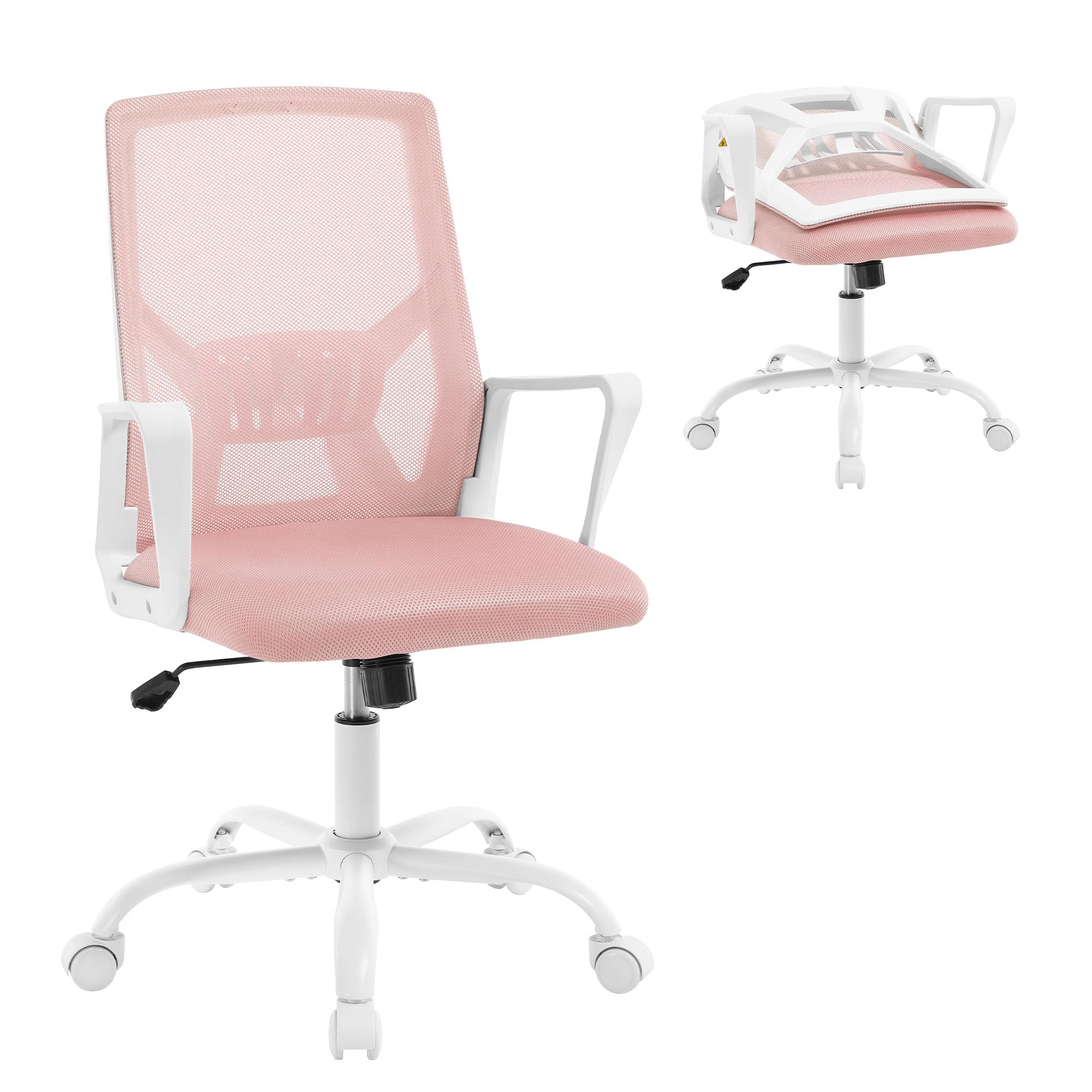 Ergonomic Desk Chair, Work Chair with Adjustable Back and Armrests, Adjustable Height, Breathable Mesh, Blue