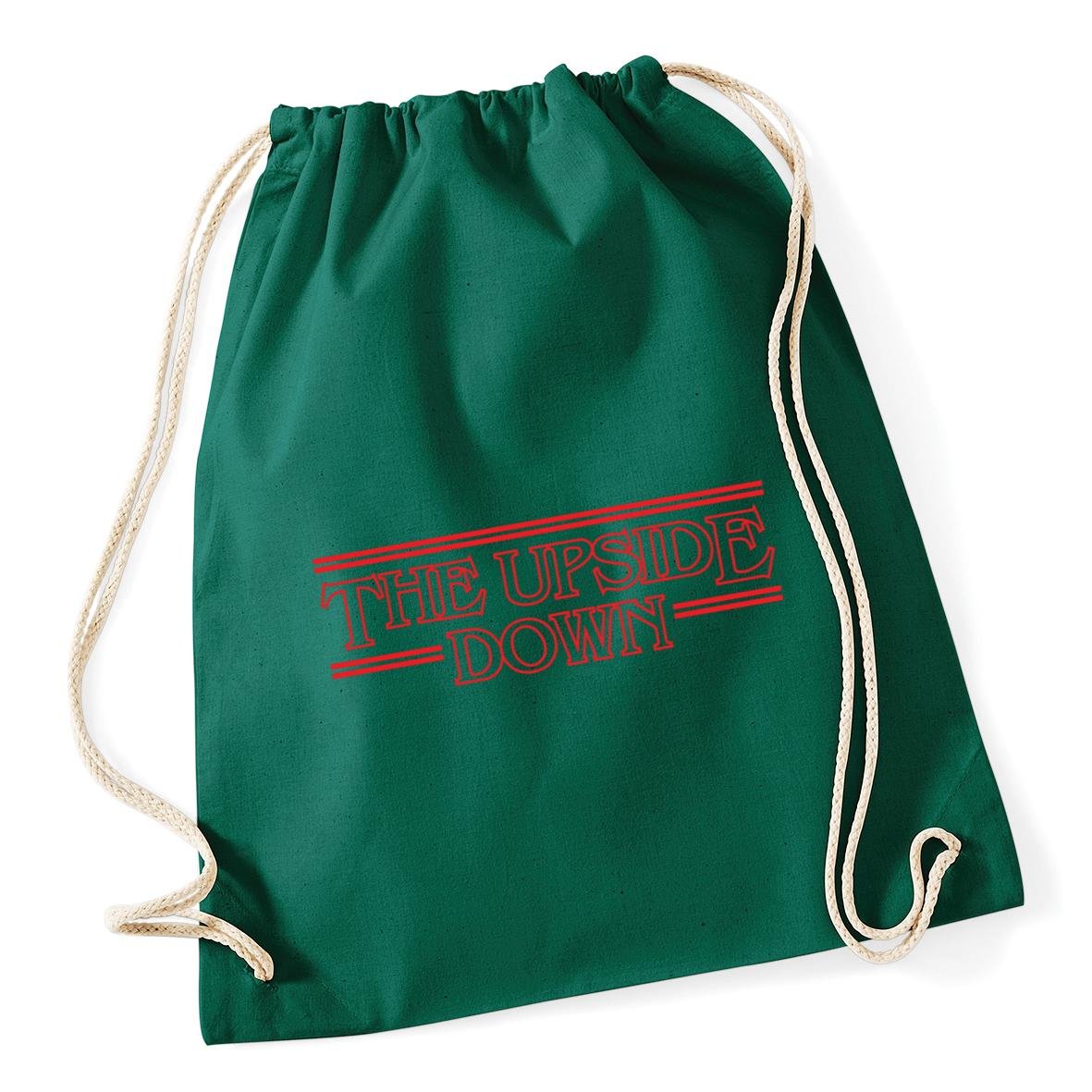Hippowarehouse The Upside Down Drawstring Cotton School Gym Bag 37cm x 46cm, 12 litres