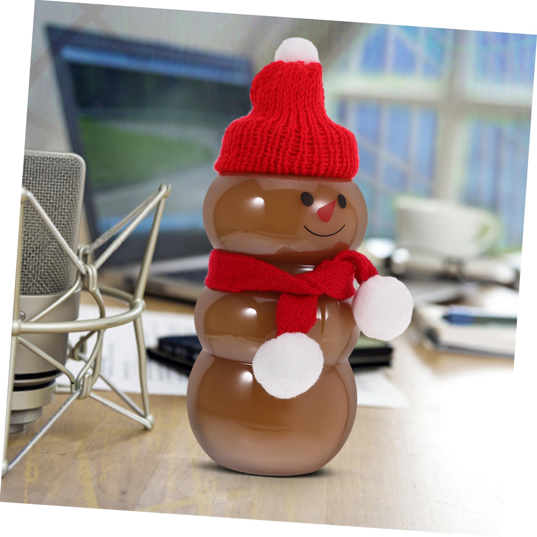 Amazon.co.jp: CRILSTYLEO 6セット雪人型クリスマスジュースボトル 蓋